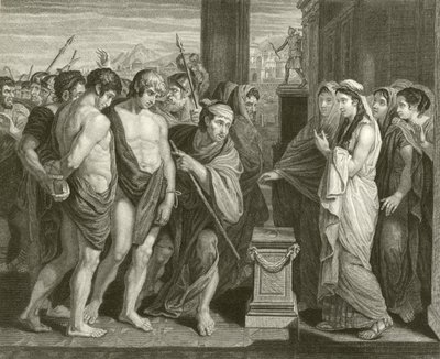 Pylades en Orestes door Benjamin West